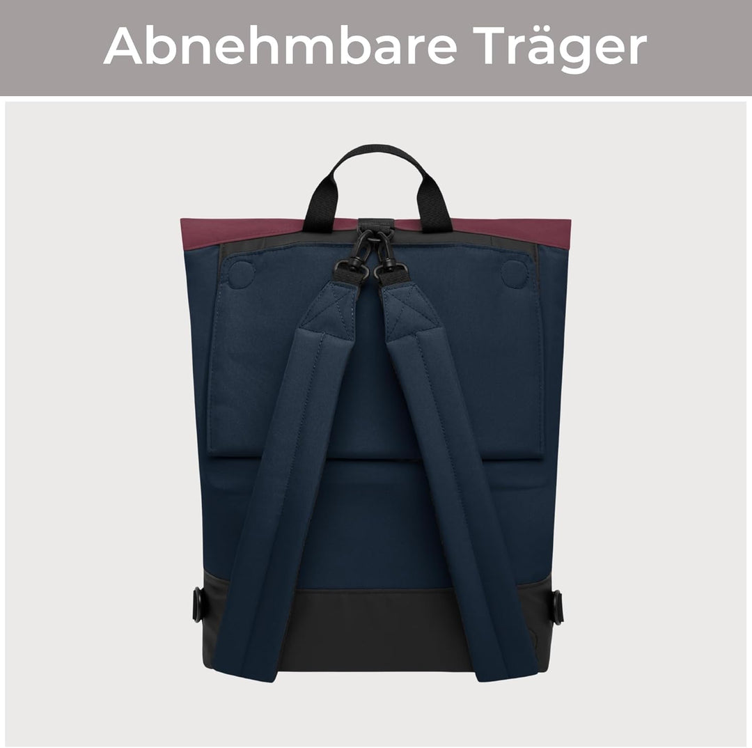 LARKSON Fahrradtaschen für Gepäckträger Damen & Herren Blau Rot - Tammo Bike - 2 in 1 Fahrrad Tasche