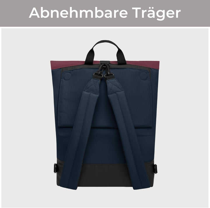 LARKSON Fahrradtaschen für Gepäckträger Damen & Herren Blau Rot - Tammo Bike - 2 in 1 Fahrrad Tasche