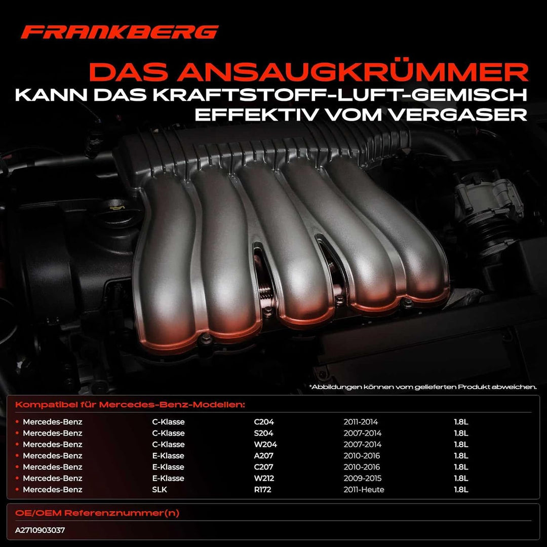 Ansaugkrümmer Ansaugbrücke für C-Klasse W204 C204 S204 E-Klasse W212 A207 C207 SLK R172 1.8L 2007-20