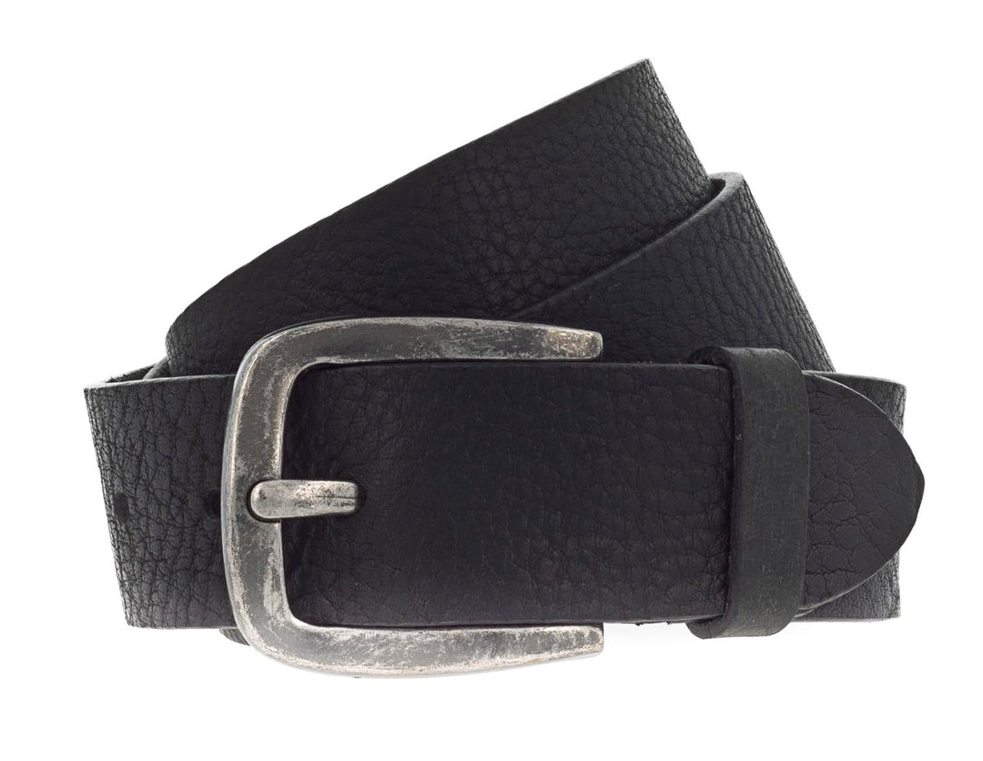 Vanzetti Denim Love 40mm Full Leather Belt W115 Black - kürzbar
