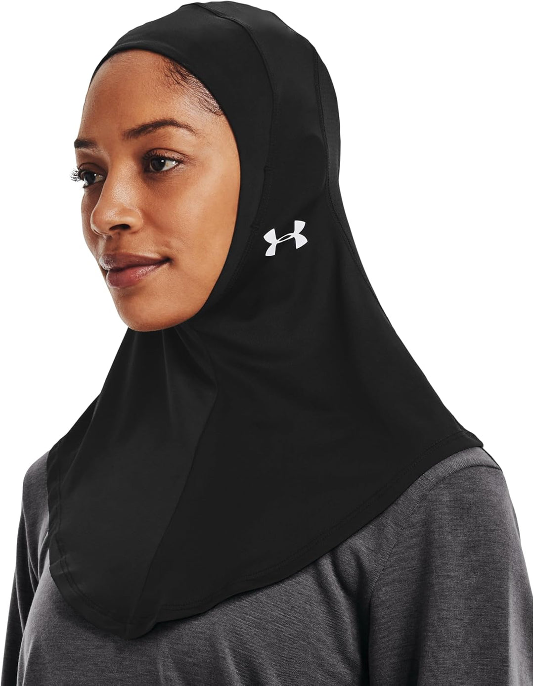 Under Armour Damen Sport Hijab Hoods M/L Schwarz, M/L Schwarz