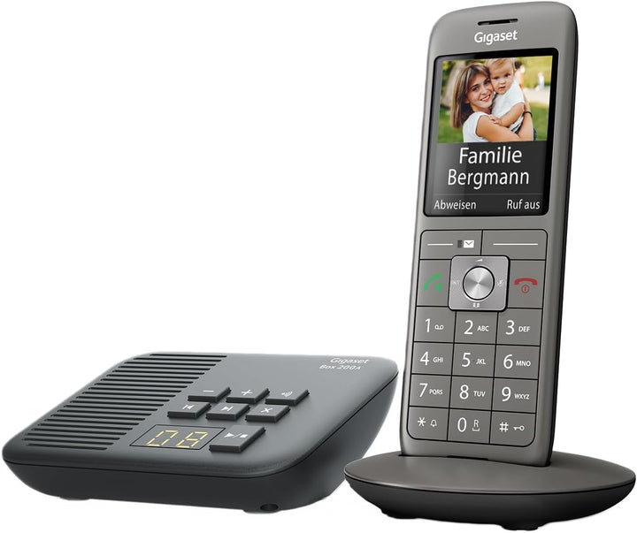 Gigaset CL660A - Schnurloses DECT-Telefon mit Anrufbeantworter und grossem TFT-Farbdisplay - moderne