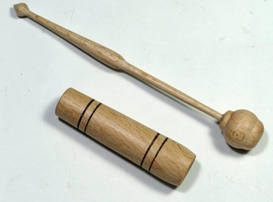Klöppel Hand - Hülsenklöppel im 20er Beutel = 10 Paar aus gutem Buchenholz