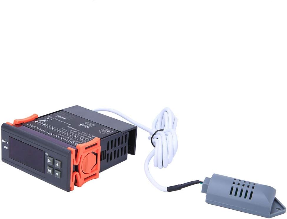 Hyuduo Digitaler Luftfeuchtigkeitsregler WH8040 Messbereich 1% -99% RH HM-40 Sensor für hohe Genauig
