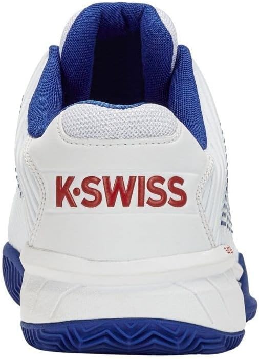 K-Swiss Herren Hypercourt Express Clay Tennisschuhe Sandplatzschuh Weiss - 42.5 EU White Bleu Mars R