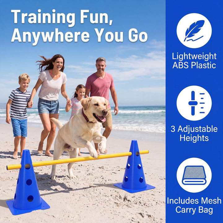 6 Sets Sports Steckhürdenset Steckhürden Set für Hunde Agility Trainingszubehör für Hunde &amp; Pferde 1
