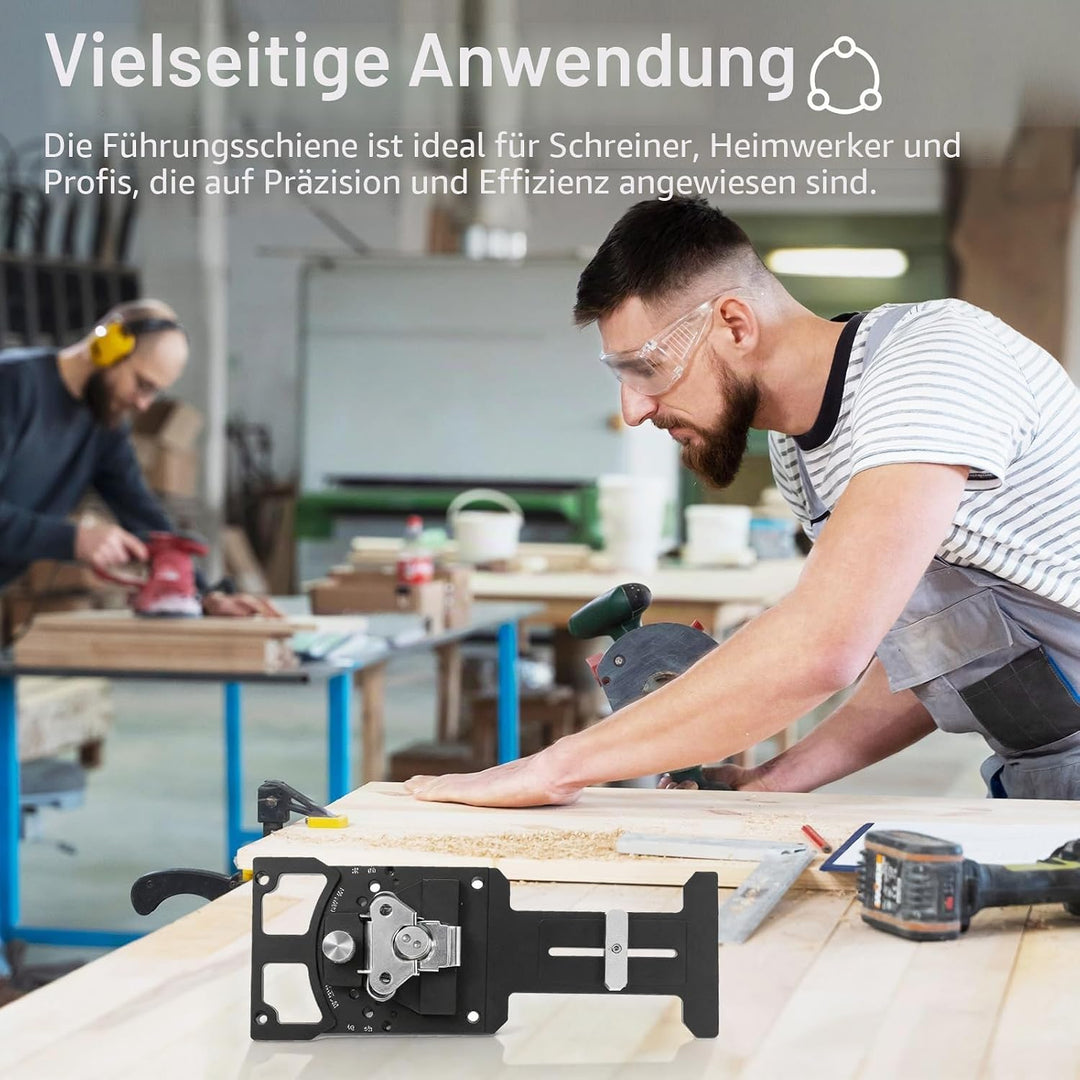 Einstellbarer Winkel Spursäge Quadrat, Verstellbares Schienensägewinkel mit -60° bis 60° Schnellem P