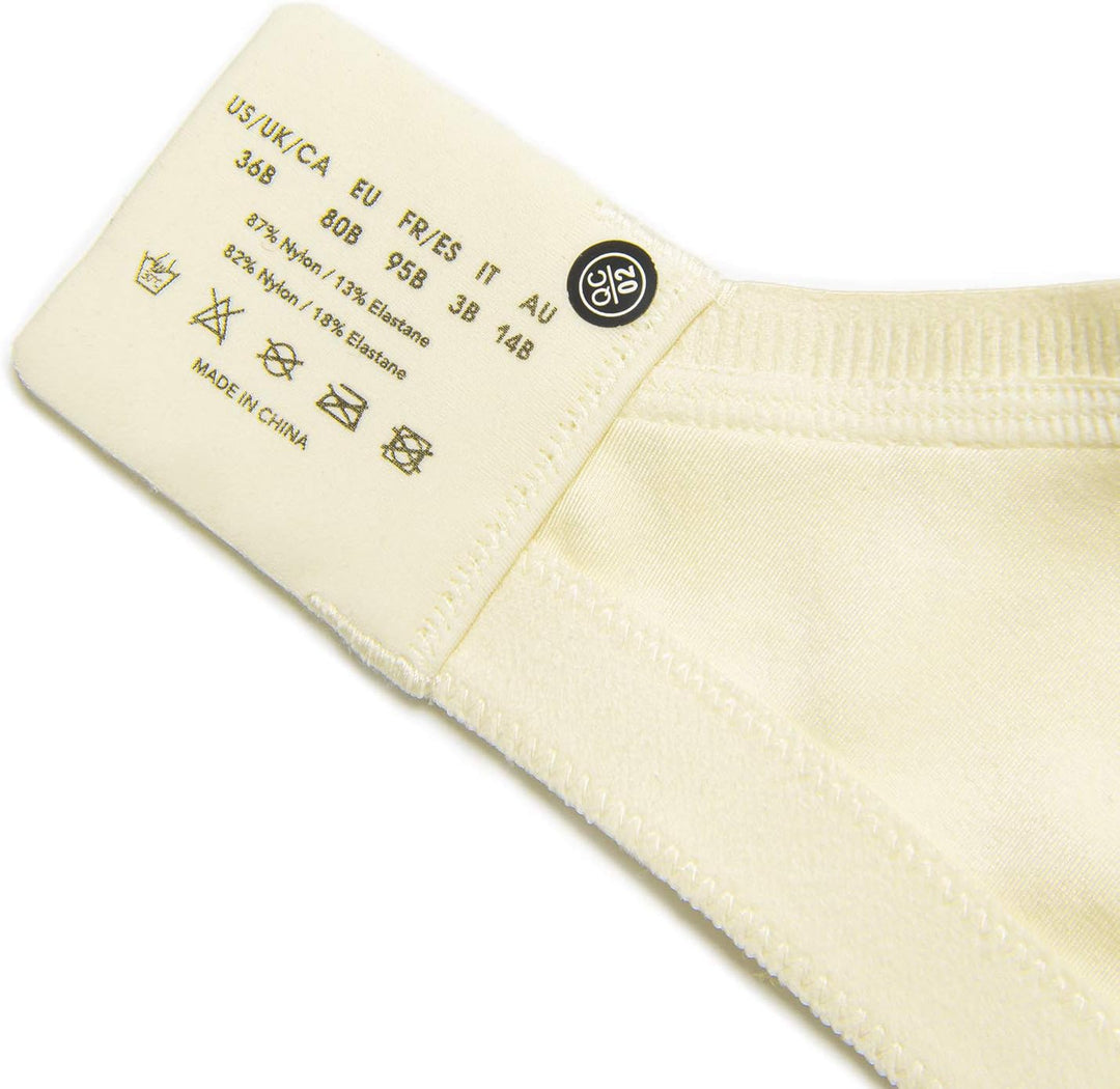 Deyllo Damen Vollschalen Minimizer BH Nicht Bügel Grosse Grössen BH Klassischer Beige 80B, Beige 80B