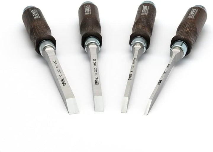 Narex Stechbeitel / Lochbeitel Set - 4 / 6 / 10 / 12 mm - für Zapfenlöcher