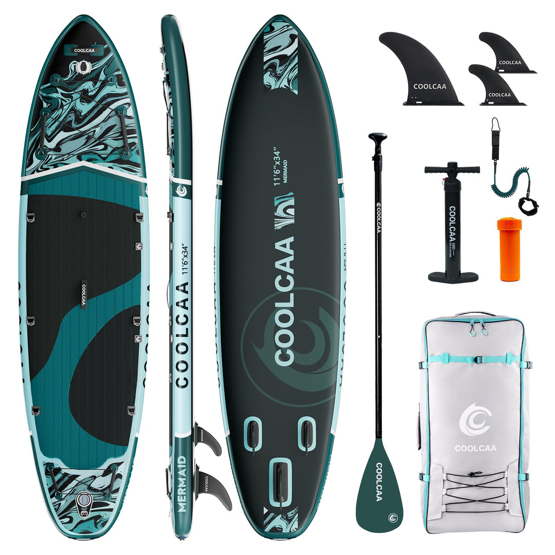 COOLCAA SUP Board, 355cm (Extra Gross) Stand Up Paddling Board, Aufblasbares Stand-Up Paddle Board m