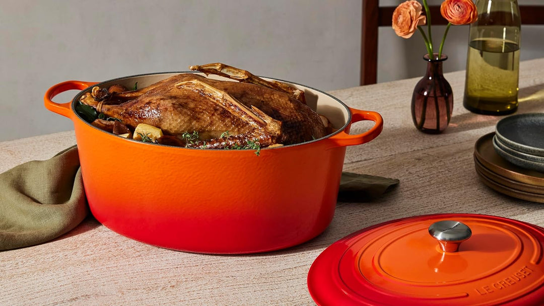 Le Creuset Signature Gusseisen-Bräter mit Deckel, Ø 40 cm, Oval, Für alle Herdarten und Induktion ge