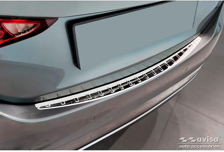 Avisa Chrom Edelstahl Heckstossstangenschutz kompatibel mit Mercedes C-Klasse Limousine (W206) 2021-