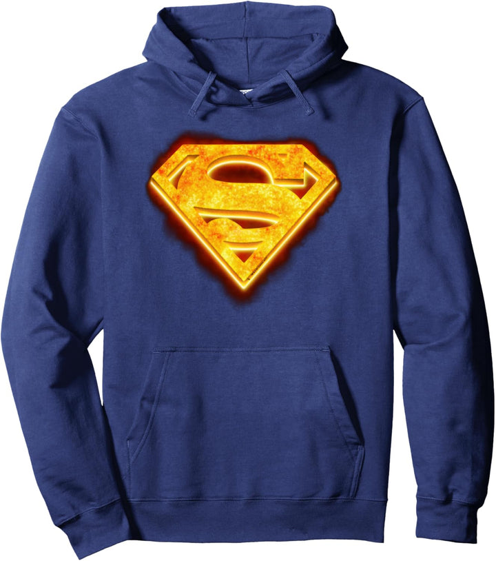 Superman Hot Steel Shield Pullover Hoodie