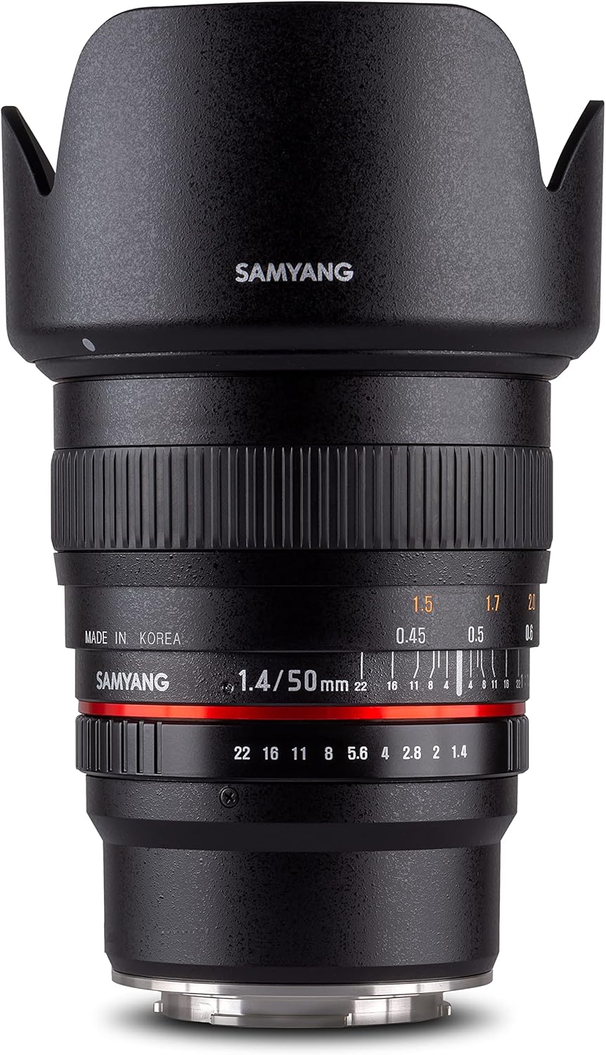 Samyang 50mm F1.4 Objektiv für Anschluss Fuji X, Fuji X