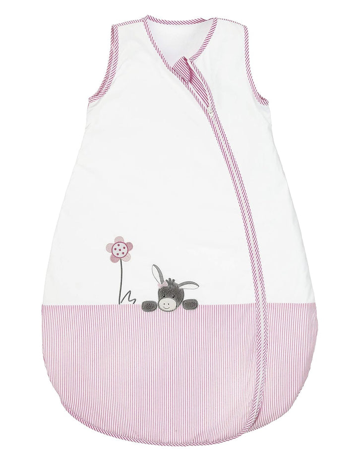 Sterntaler Sommer-Schlafsack für Kleinkinder, Reissverschluss, Grösse: 90, Emmi Girl, Weiss/Rosa Emm