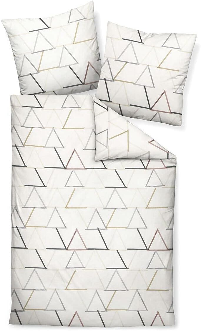 Janine Design Feinbiber Bettwäsche Davos 65109 mineralblau 1 Bettbezug 200 x 200 cm + 2 Kissenbezüge
