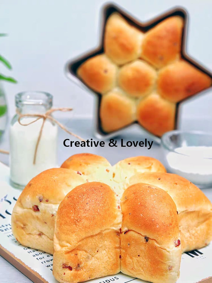 Schneeflocke sechseckiger Stern Glücksstern Käse Mousse Kuchen Brot Form Kreative Backform Antihaft