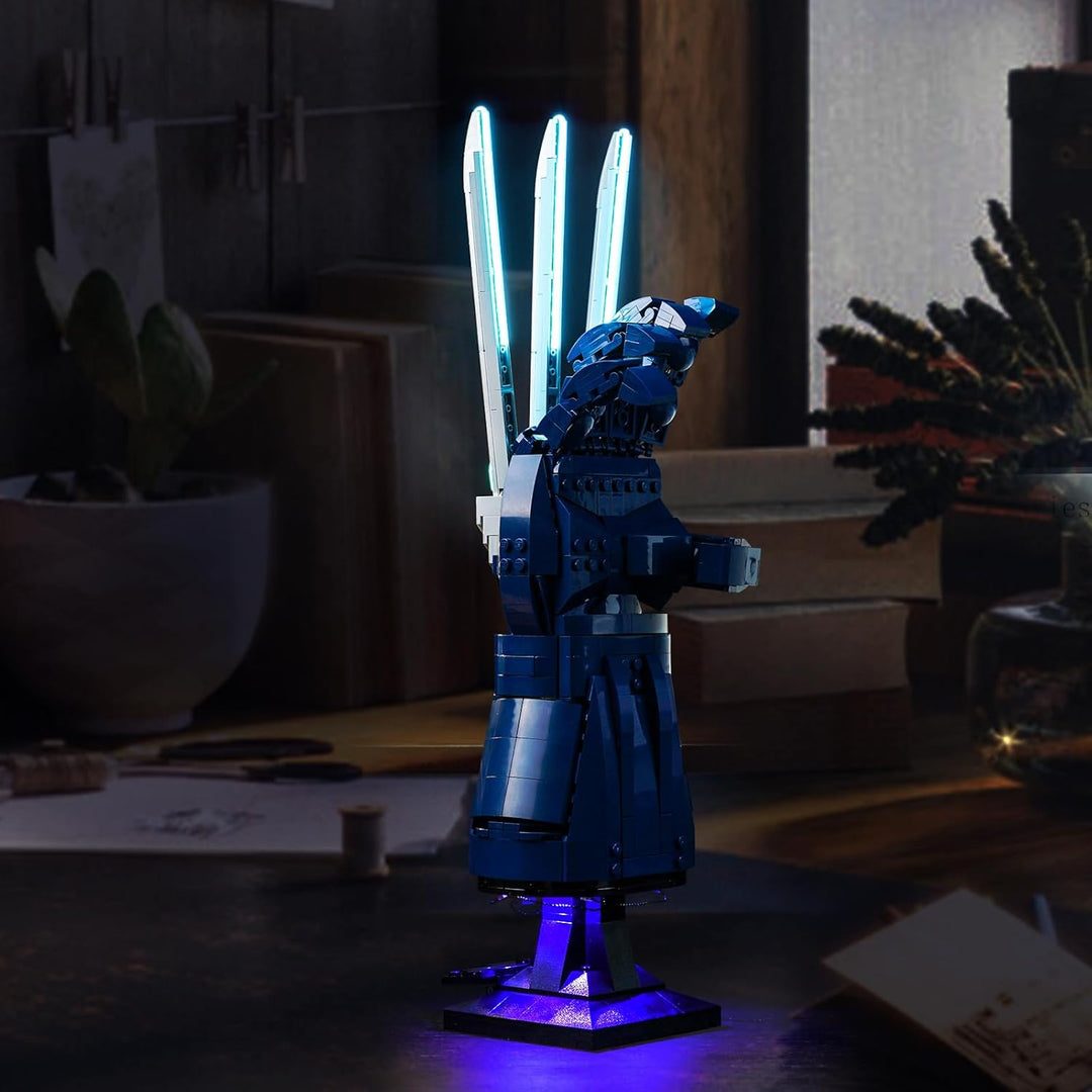 Licht Kompatibel mit Lego Wolverines Adamantium-Klaue, Beleuchtungs Set für Marvel 76250 Wolverine's