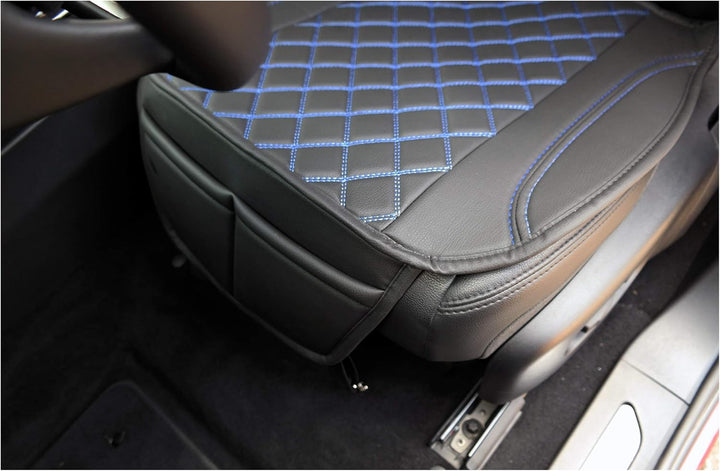 BREMER SITZBEZÜGE 1 Sitzauflage für Opel Crossland X in Schwarz/Blaue Naht (OT406), Schwarz/Blaue Na