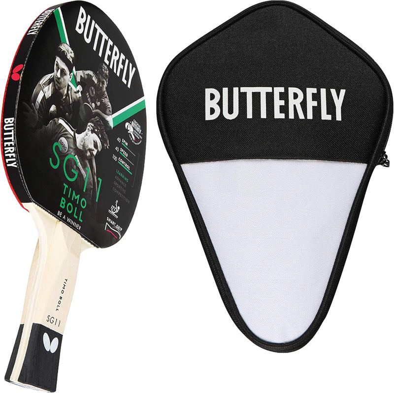 Butterfly Timo Boll SG11 Tischtennisschläger + Cell Case Tischtennishülle | Tischtennisschlägerset |