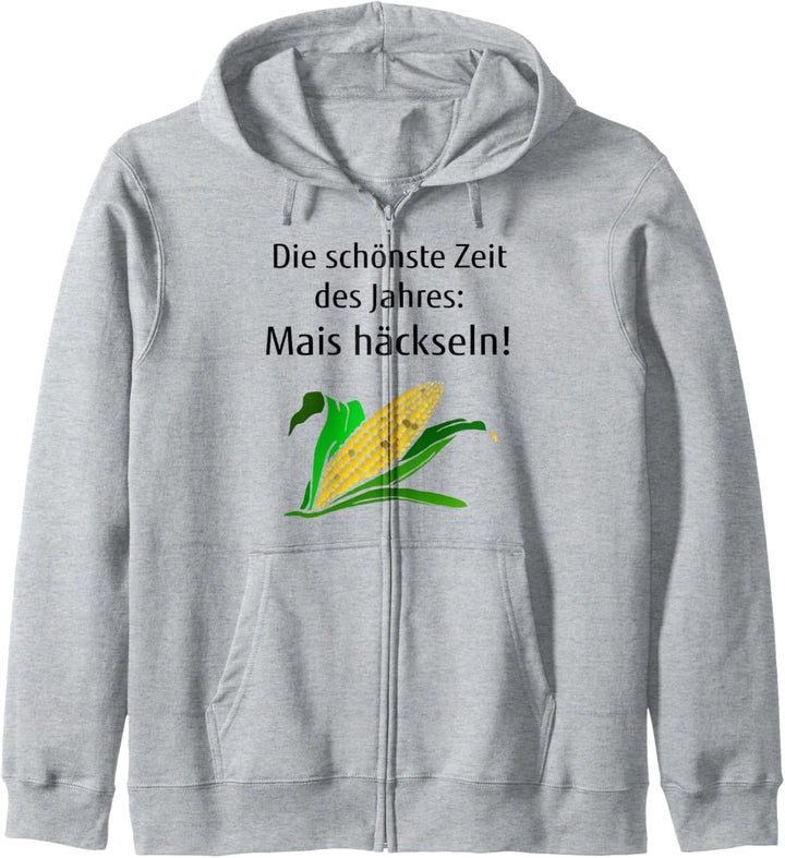 Mais häckseln Landwirt Bauer Lohner Mais-Kolben Mais-Ernte Kapuzenjacke