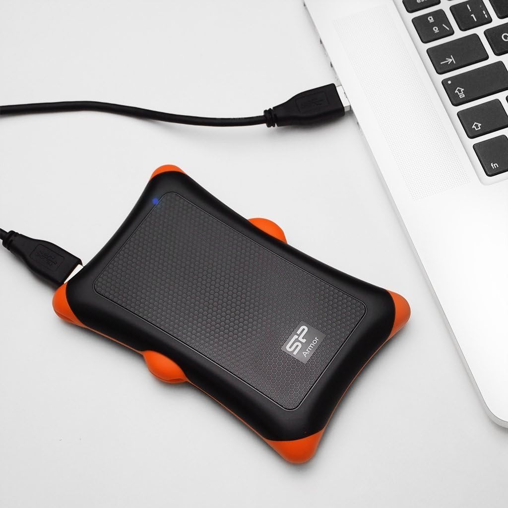 Silicon Power Amor A30 Anti-Shock 1 TB externe Anti-Shock Festplatte (6,4cm, 2,5") 1 TB Stossfest, 1