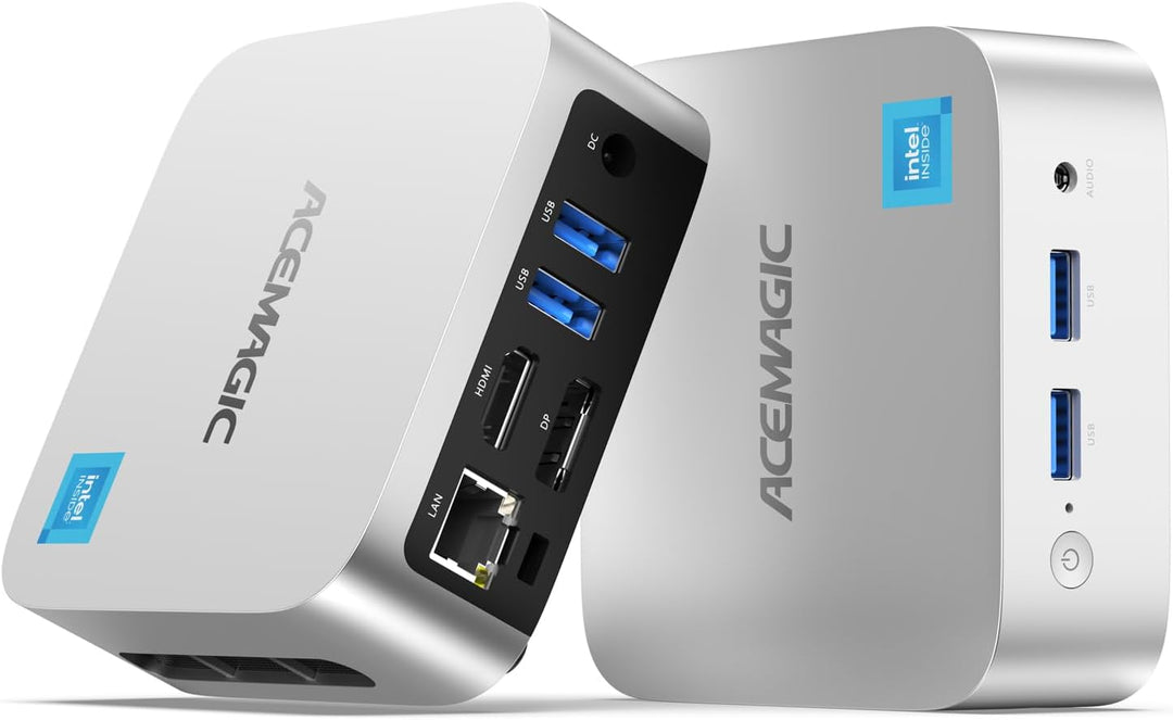 ACEMAGICIAN Mini PC Ιntel 12. Gen Alder Lake N100(Bis zu 3.4GHz),16GB LPDDR5 1TB SSD Micro Desktop C