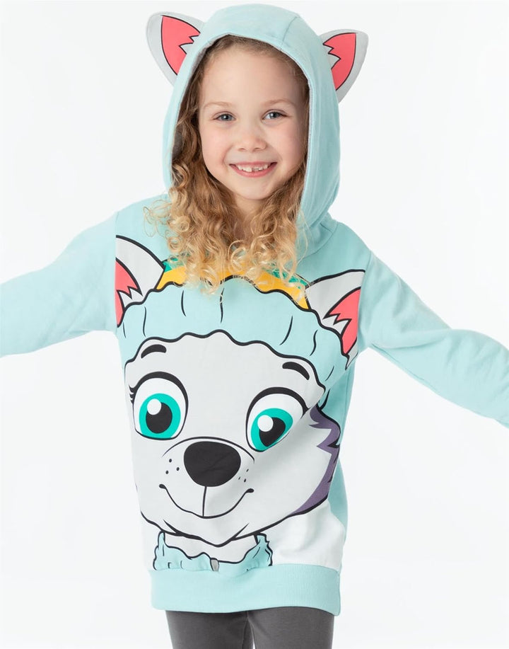 PAW PATROL Kids Hoodie Chase Marshall Skye Everest ODER Rubble 3D Ohren Pullover 4-5 Jahre Everest,