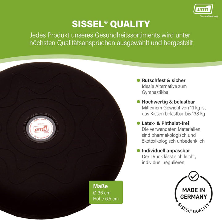 SISSEL SITFIT, Luftgefülltes Balancekissen für Aktives Sitzen und Training, Unterschiedliche Grössen