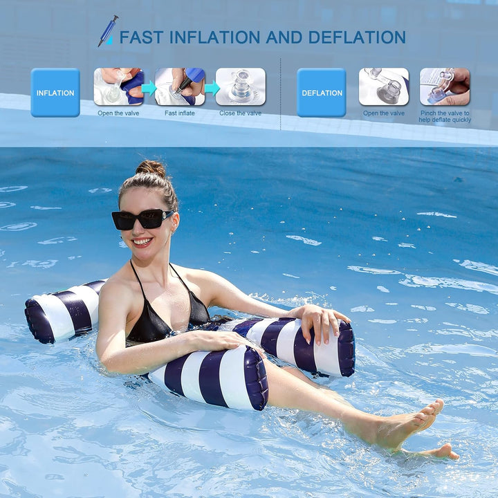 Luftmatratze Pool Wasserhängematte Erwachsene Luftmatratze Wasser Mit Netz Pool Zubehör Spass Schwim