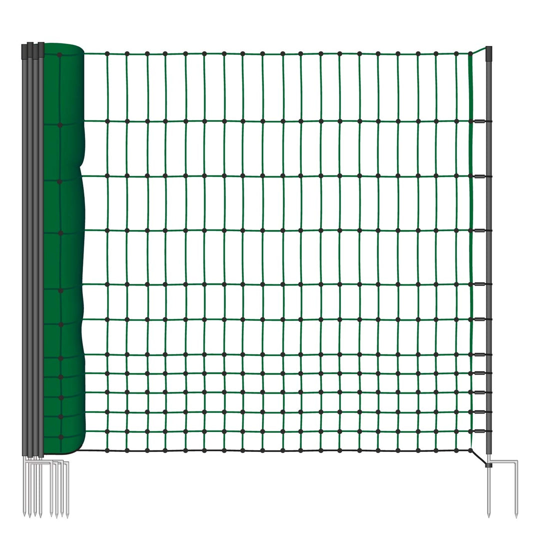 VOSS.farming 25m Geflügelnetz Classic 112 cm Netzhöhe, Hundenetz, Katzennetz, Gartensicherung, Weide