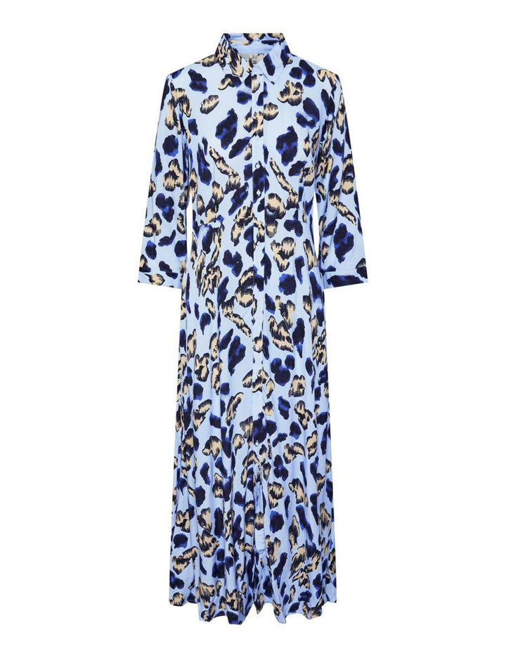 YAS Female Kleid YASSAVANNA | Dress XS Clear Sky/Aop:liro Print, XS Clear Sky/Aop:liro Print