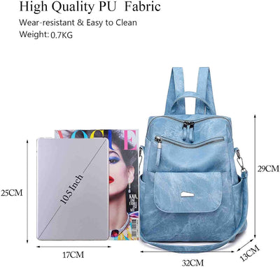 Damen Rucksack Schultasche Wasserdicht Handtasche Frauen Umhängetasche Pendler Schulrucksack Mädchen