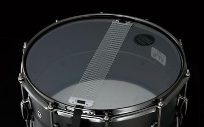 Tama SLP Steel Flat Black Snare - LST148 - 14'' x 8''