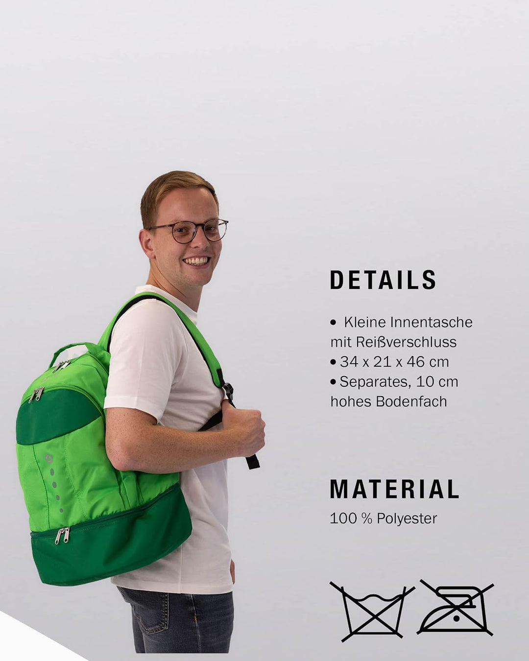JAKO Striker Rucksack Ohne Geschlecht EMPTY/NO SIZE Sportgrün, EMPTY/NO SIZE Sportgrün