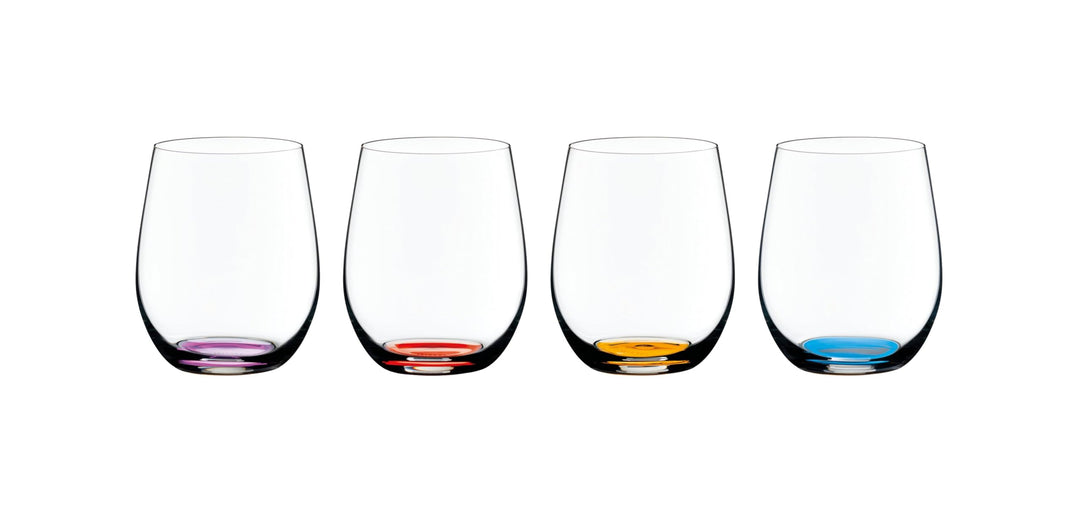 Riedel 5414/88 Happy O Weinglas, mehrfarbig, 4 Stück Modern, Modern