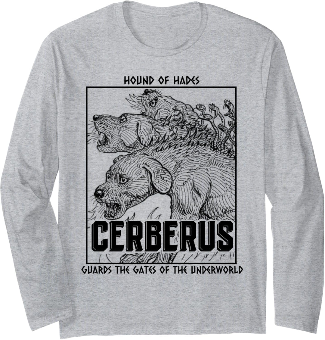 Vintage Greek Mythology Cerberus Langarmshirt