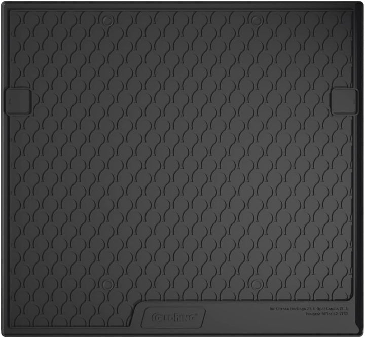 Gledring Rubbasol (Gummi) Kofferraumwanne Citroën Berlingo XL & Opel Combo XL & Peugeot Rifter L2 9/
