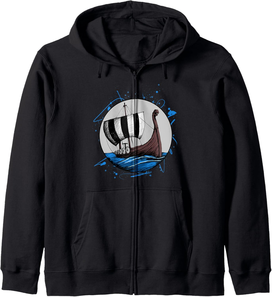 Wikinger Schiff Geschenk Mythologie Wikinger Kapuzenjacke