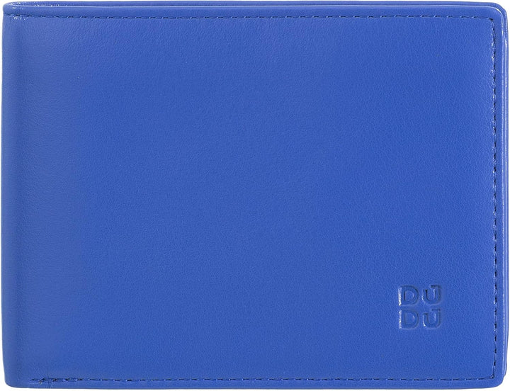 DUDU Herren Brieftasche RFID-Schutz abgeschirmt aus Leder Klein platzsparend mit Kreditkarten-Fächer
