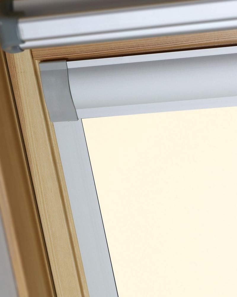 Bloc Skylight Rollo für Velux Dachfenster Blockout, cremefarben, C01 C01 Für Velux Dachfenster Cream