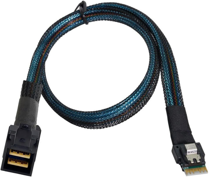 chenyang Mini SAS SFF-8654 38Pin Host auf SFF-8643 Target Data Server Disk Raid Kabel 50 cm SFF-8654