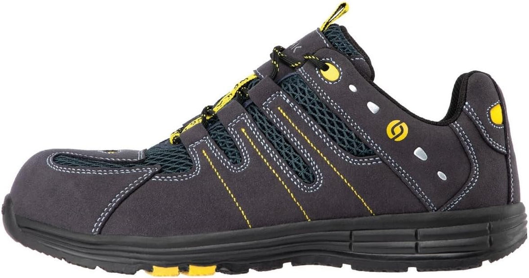 BAAK Sicherheitsschuh Rick2 EN 20345 S1P SRC ESD Gr. 45 blau/gelb W. 12 1 PA, Marine Gelb, 45 EU, 71