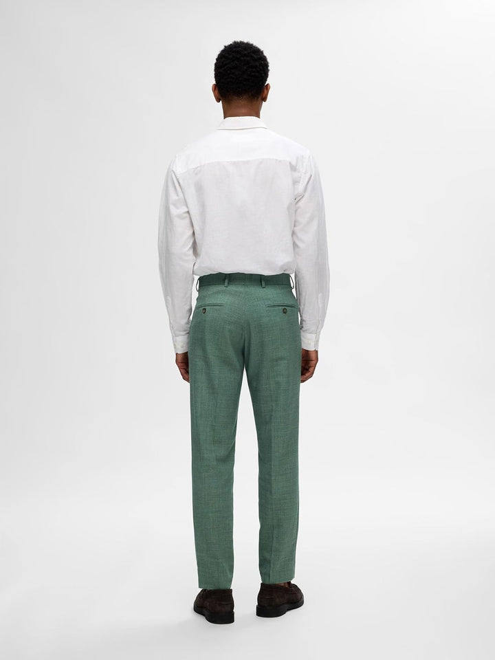 SELECTED HOMME Male Anzughose Slim Fit 40 Light Green Melange, 40 Light Green Melange