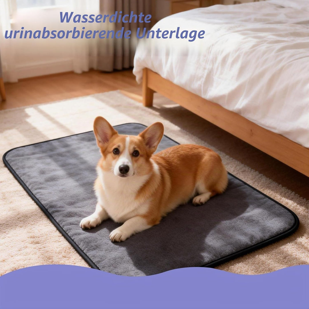 2 Stück Welpen Unterlagen, Welpenunterlagen Waschbar Puppy Pads Reusable Trainingspads für Hunde Was