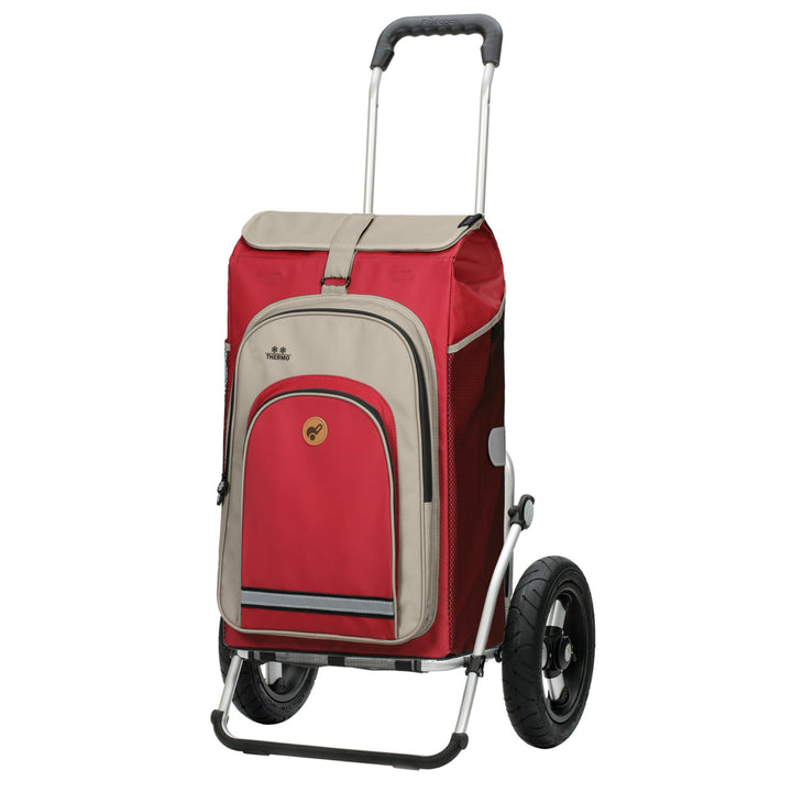 ANDERSEN Einkaufstrolley - Royal Shopper Hydro 2.1 rot 62 L Bike, Einkaufsroller, Rucksack, Thermo,
