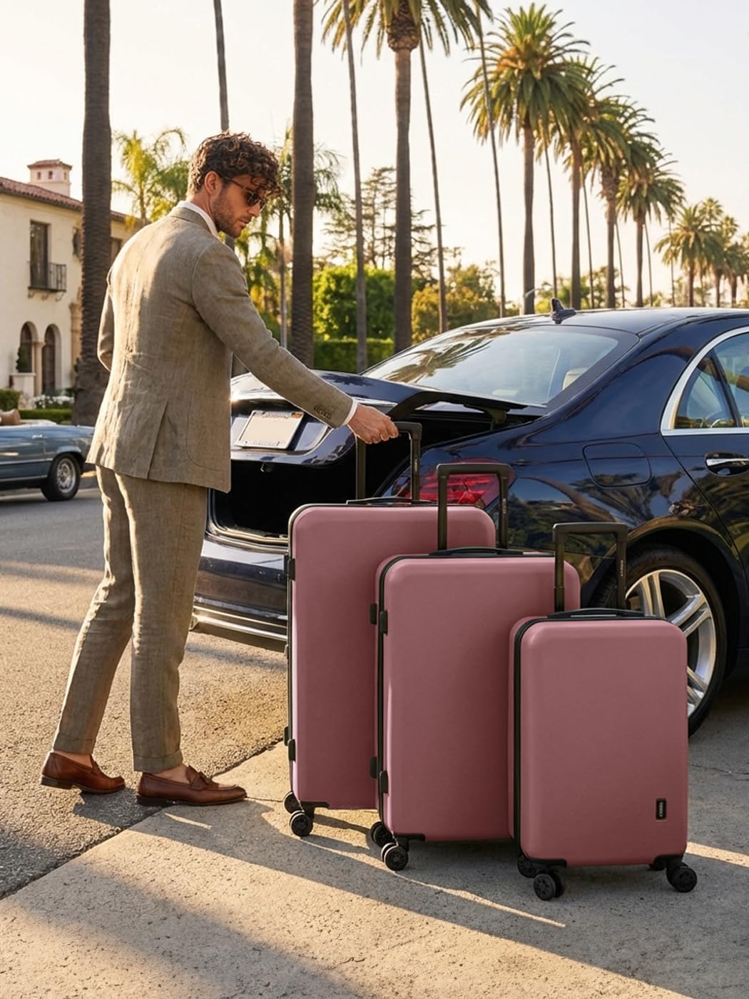 REDOLZ Hartschalen Koffer-Set 3-teilig | Leichte Reise-Trolleys aus hochwertigem, robustem ABS Mater