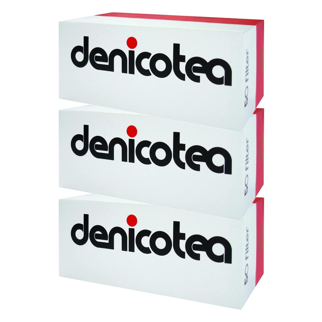 Denicotea Standardfilter 3 x 50 Stück, Rot, 9mm
