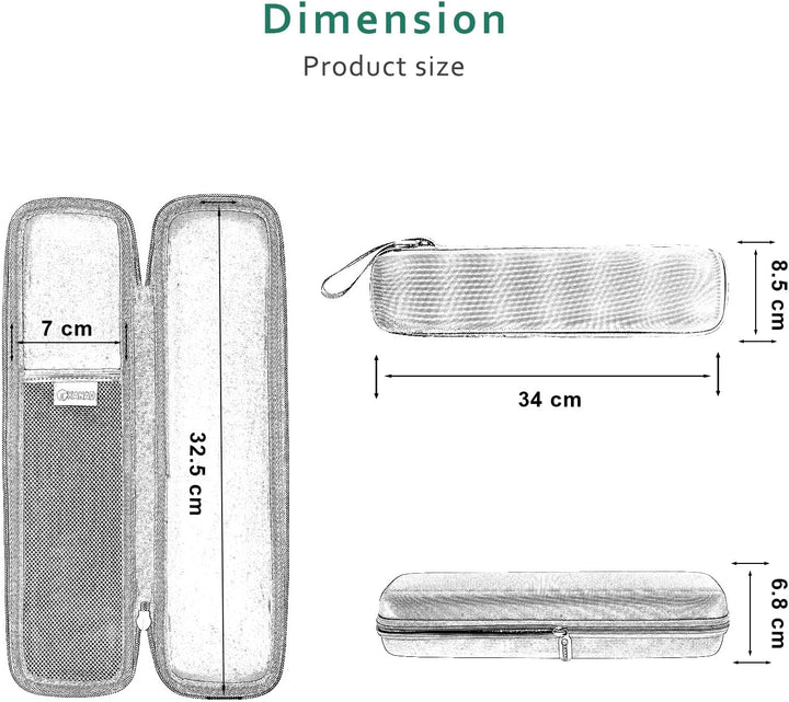 XANAD Tasche für Dokumentenscanner, kompatibel für Brother DS-640 / DS-740 / DS-940 Mobiler Scanner