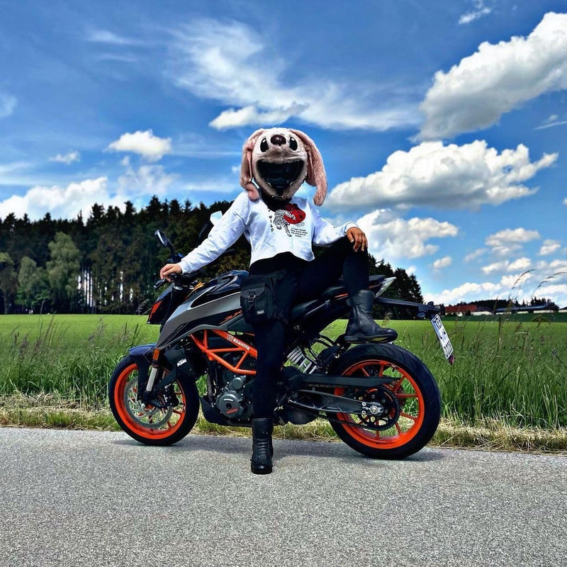 FunnyRiders Stoff-Cover für Motorradhelm - Lustiger Helm-Überzug, toller Hingucker - Zubehör für Mot